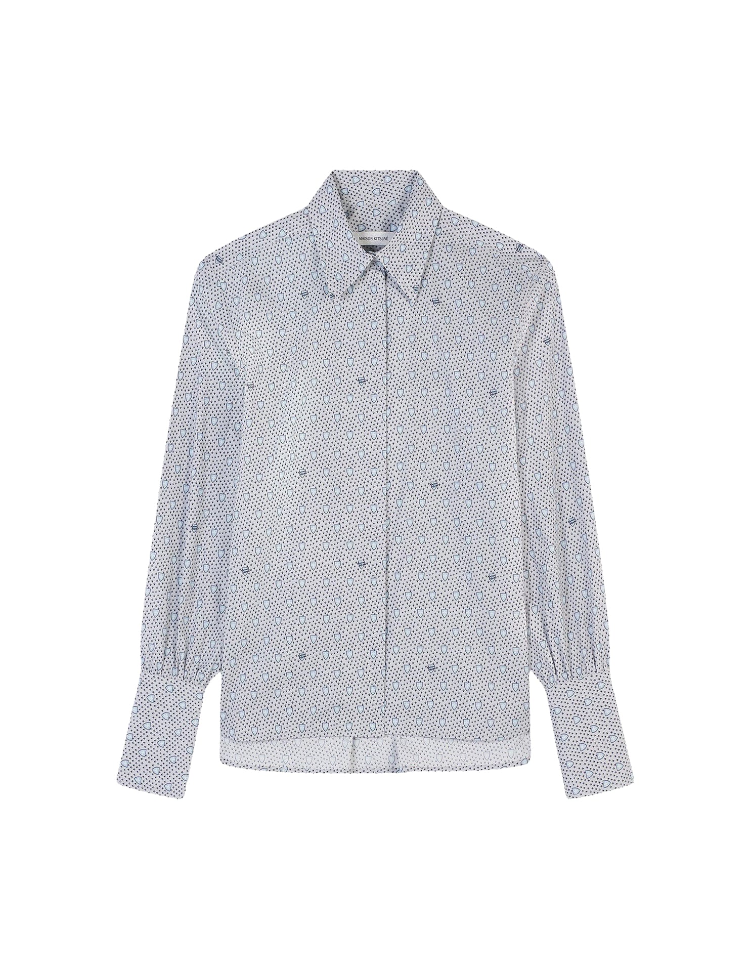 Chemise boxy à imprimé bouclier - Cloud Navy Foulard