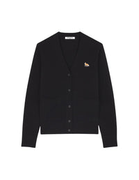 Cardigan Baby Fox à manches longues en laine - Black
