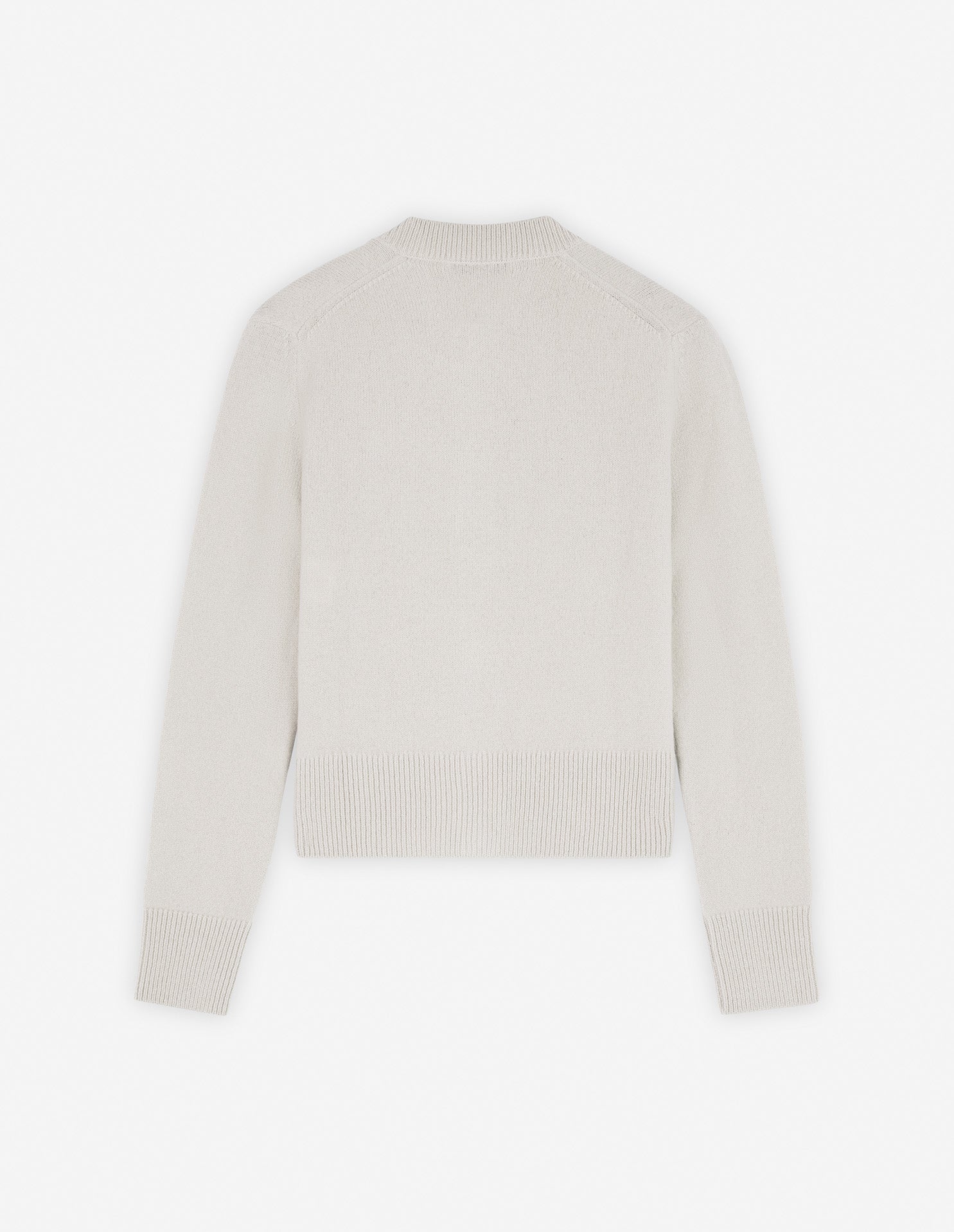 Cardigan Baby Fox à manches longues en laine - Light Grey Melange