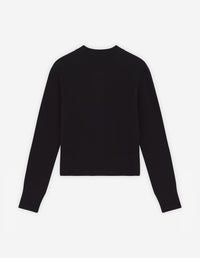Cardigan Baby Fox à manches longues en laine - Black