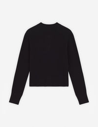 Cardigan Baby Fox à manches longues en laine - Black