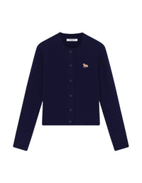 Cardigan Baby Fox à manches longues en laine - Navy