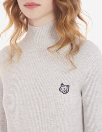 Pull à col roulé en laine - Light Grey Melange