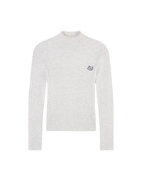 Pull à col roulé en laine - Light Grey Melange