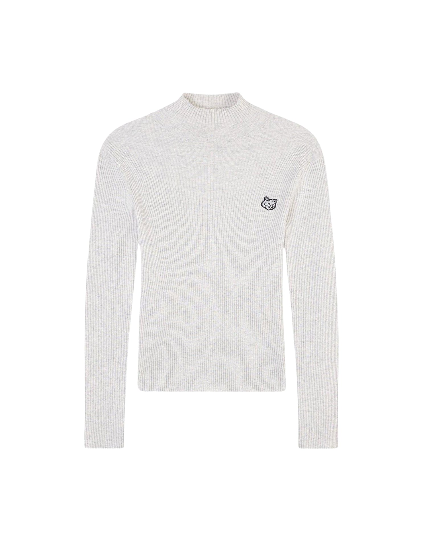 Pull à col roulé en laine - Light Grey Melange