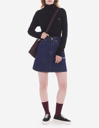 Pull à col roulé en laine - Black