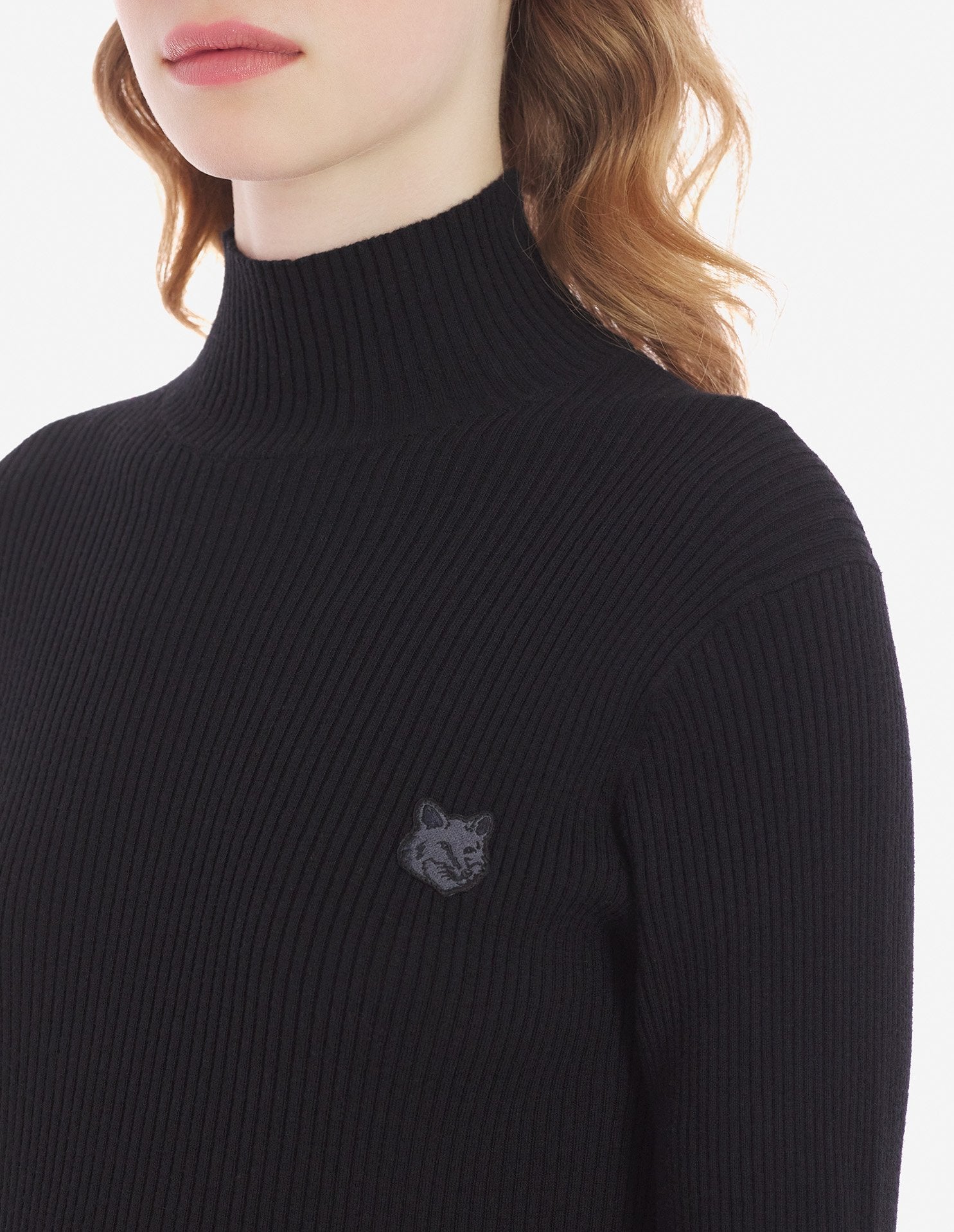 Pull à col roulé en laine - Black