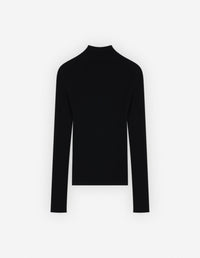 Pull à col roulé en laine - Black