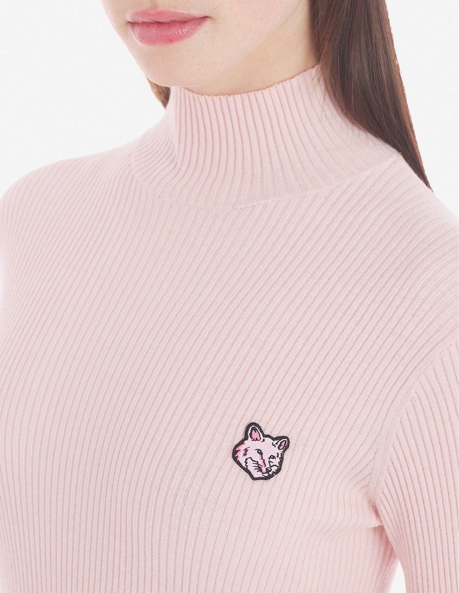 Pull à col roulé en laine - Pale Pink