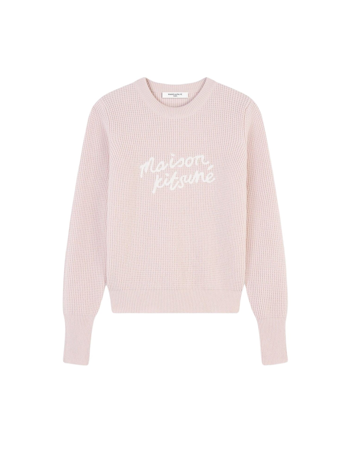 Pull à manches longues en laine - Pale pink