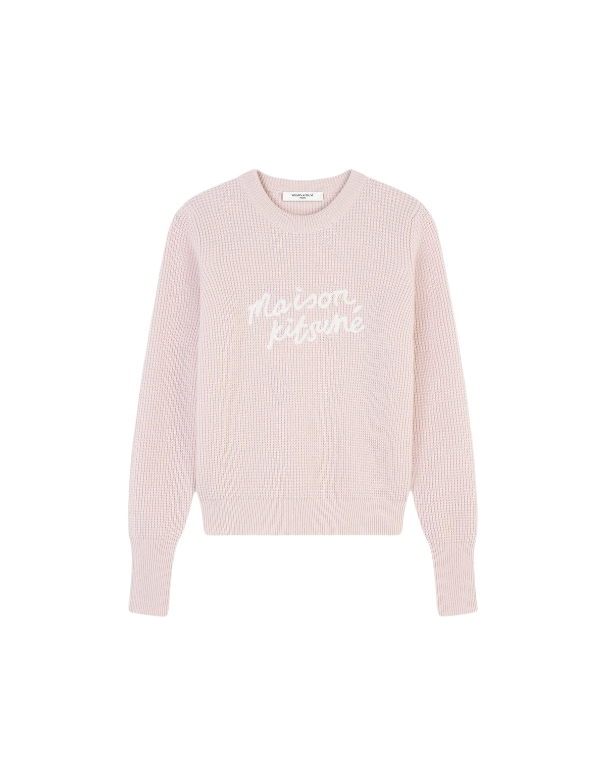 Pull à manches longues en laine - Pale pink
