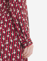 Robe longue à imprimé rayures - Pecan Cherry Floral