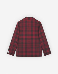 Veste courte et droite en laine - Clay Pecan Check