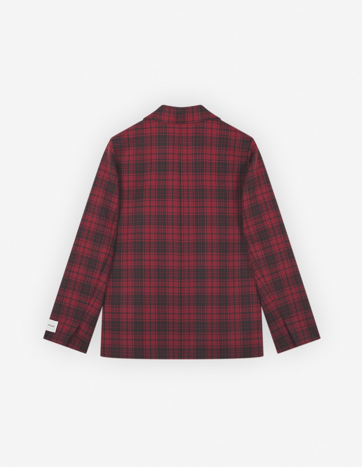 Veste courte et droite en laine - Clay Pecan Check