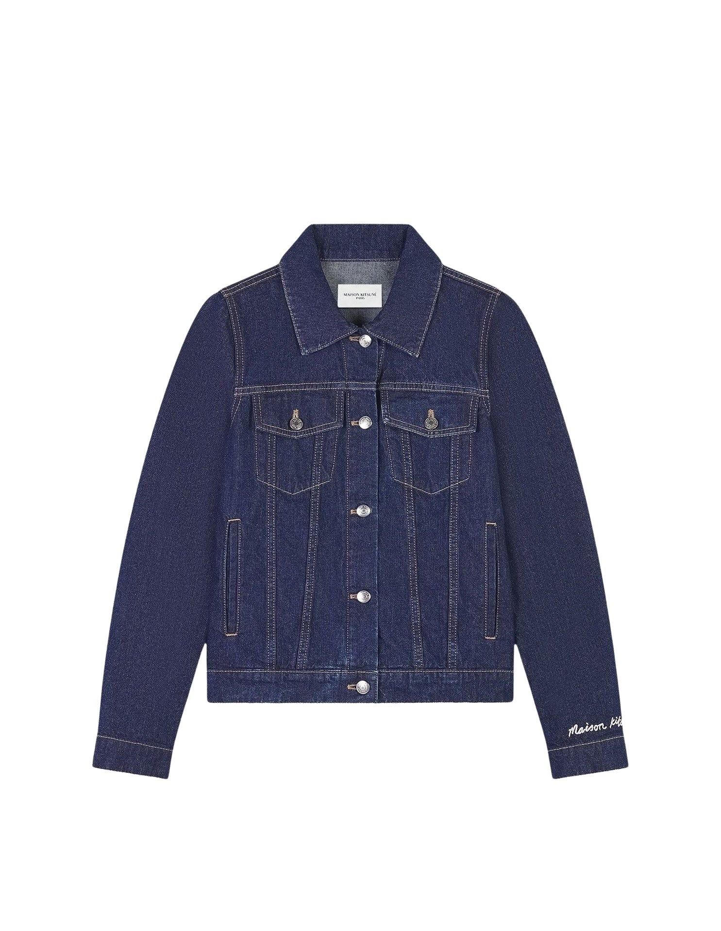 Veste à poches en denim - Washed Indigo