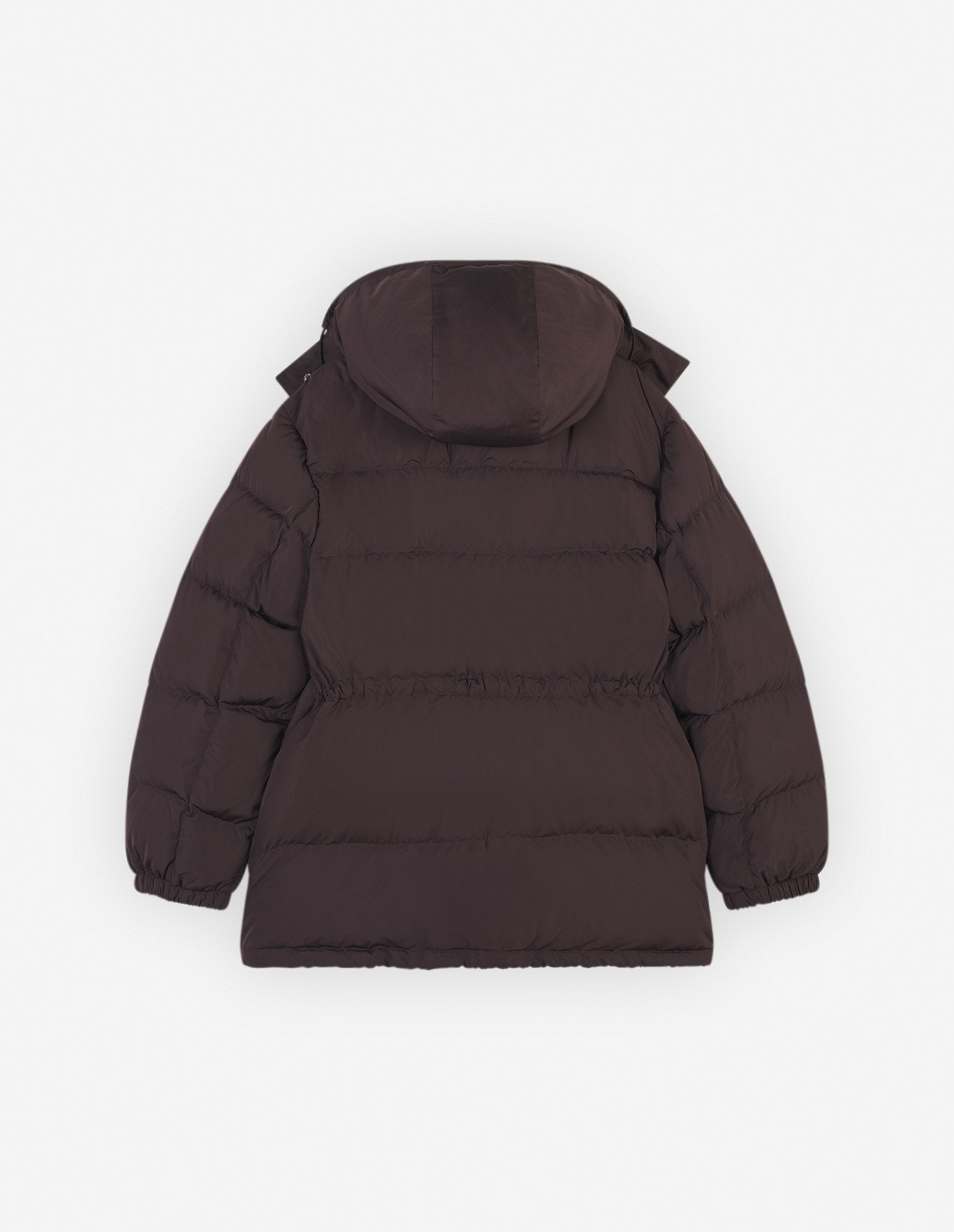 Hooded jacket with crest - Pecan Brown