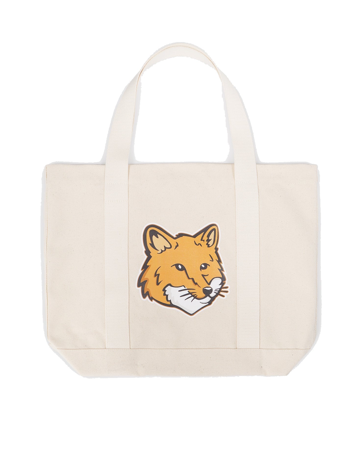 Fox Head shopping bag - Ecru