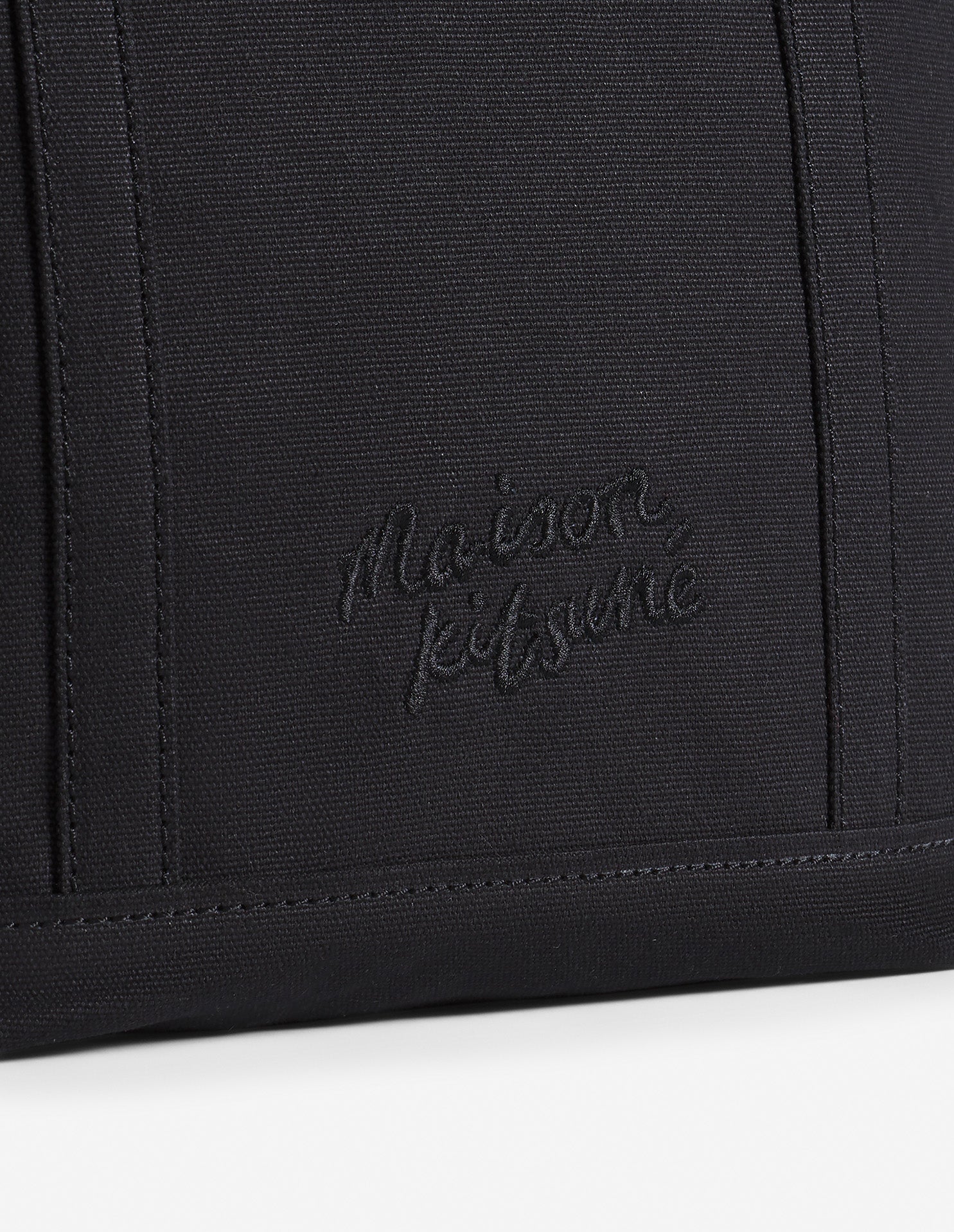 Fox head small shopping bag - Black