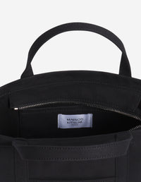 Fox head small shopping bag - Black