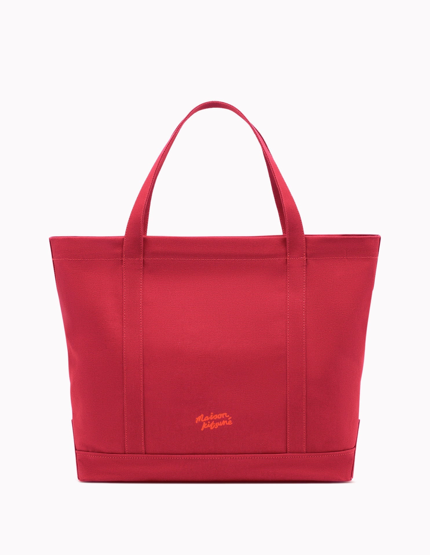 Bold Fox Head Large Shopping Bag - Burnt Red