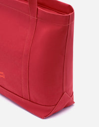 Bold Fox Head Large Shopping Bag - Burnt Red