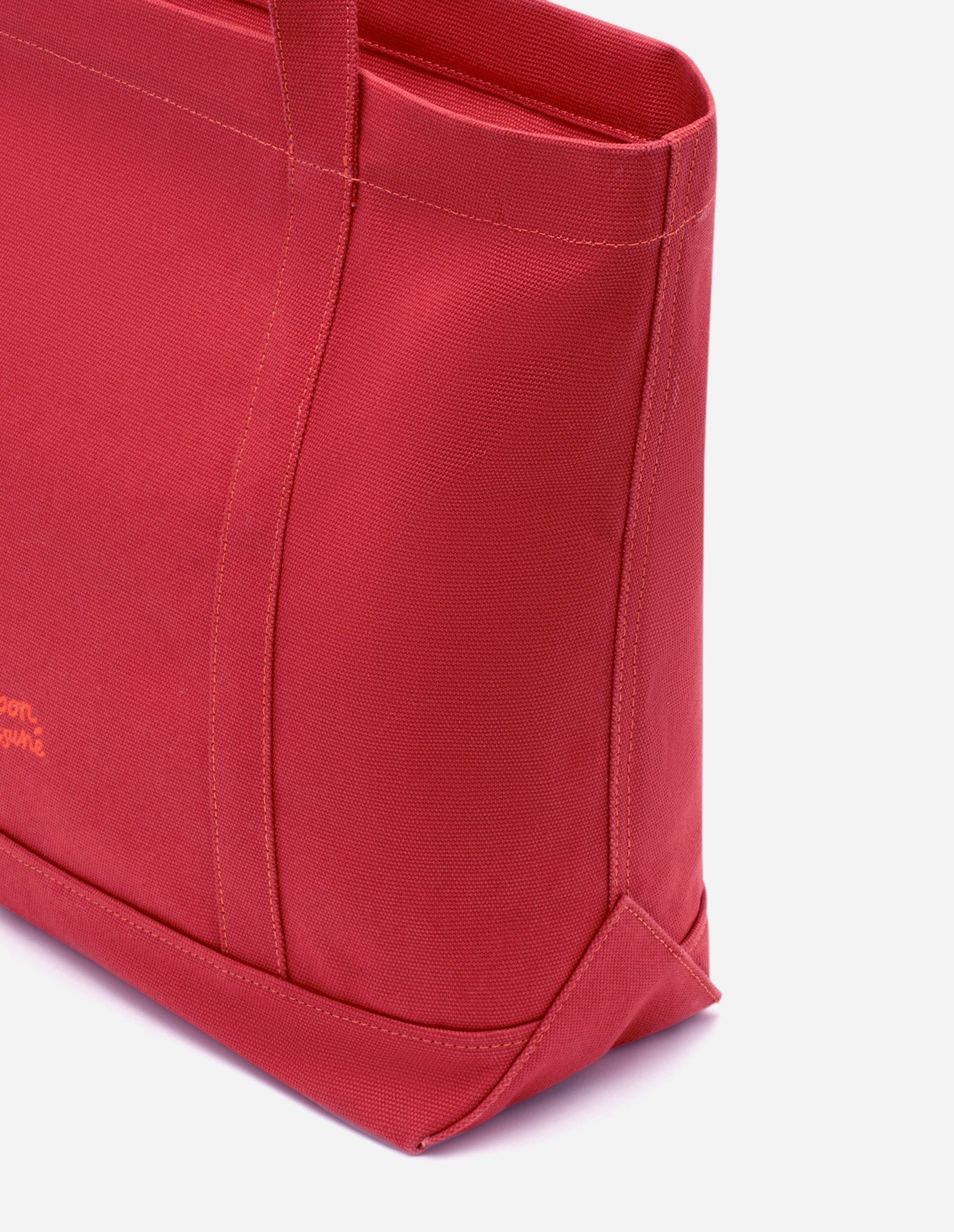 Bold Fox Head Large Shopping Bag - Burnt Red