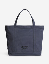 Fox head large shopping bag - Iris Black