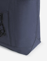 Fox head large shopping bag - Iris Black