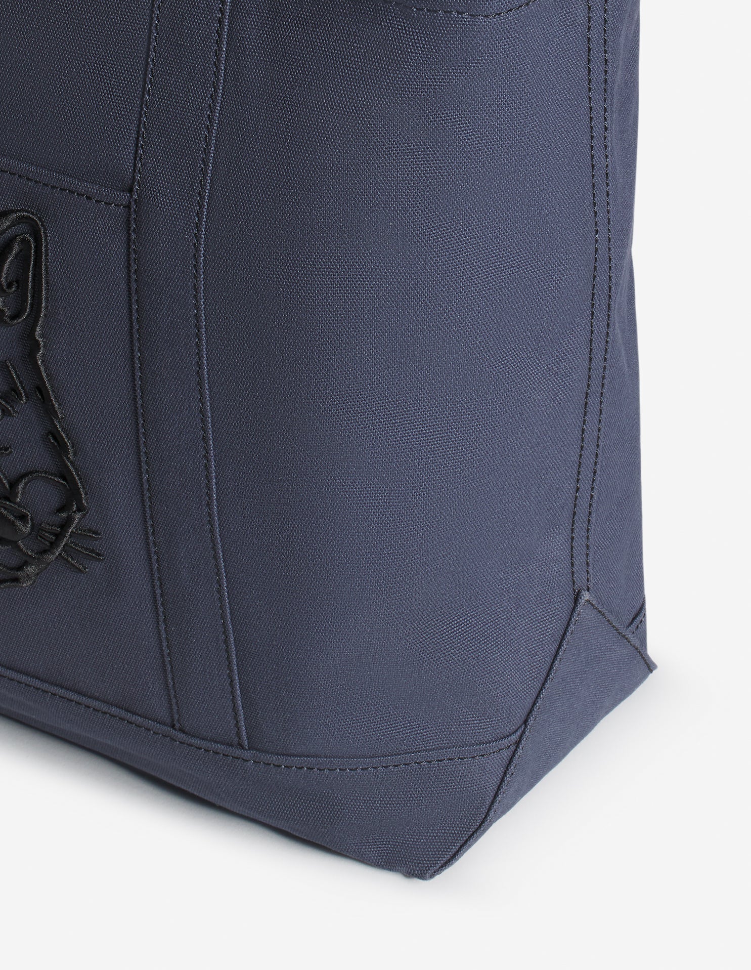 Fox head large shopping bag - Iris Black