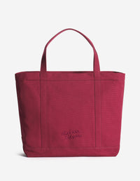 Fox head large shopping bag - Red Brown