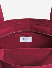 Fox head large shopping bag - Red Brown