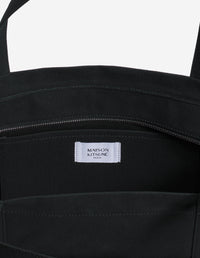 Fox head large shopping bag - Black