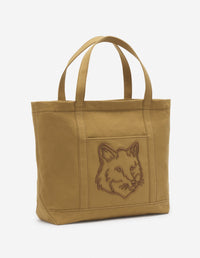 Fox large canvas tote bag - Chesnut