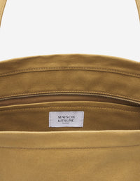 Fox large canvas tote bag - Chesnut