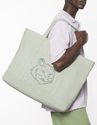 Fox head large shopping bag - Court Green