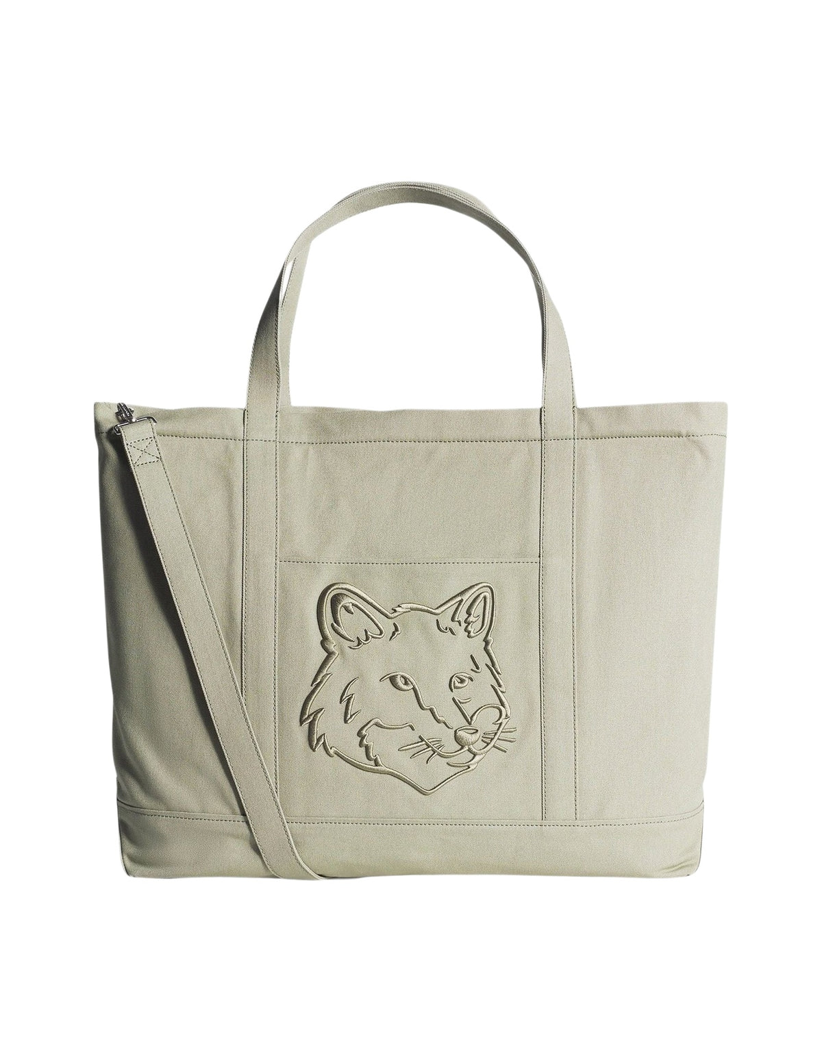 Grand sac cabas Fox Head - Pebble