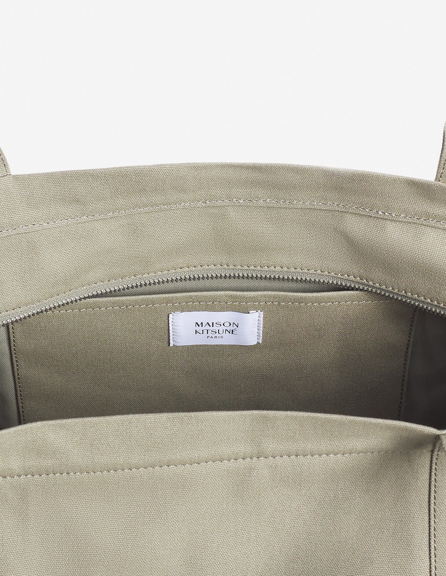 Fox head large shopping bag - Pebble