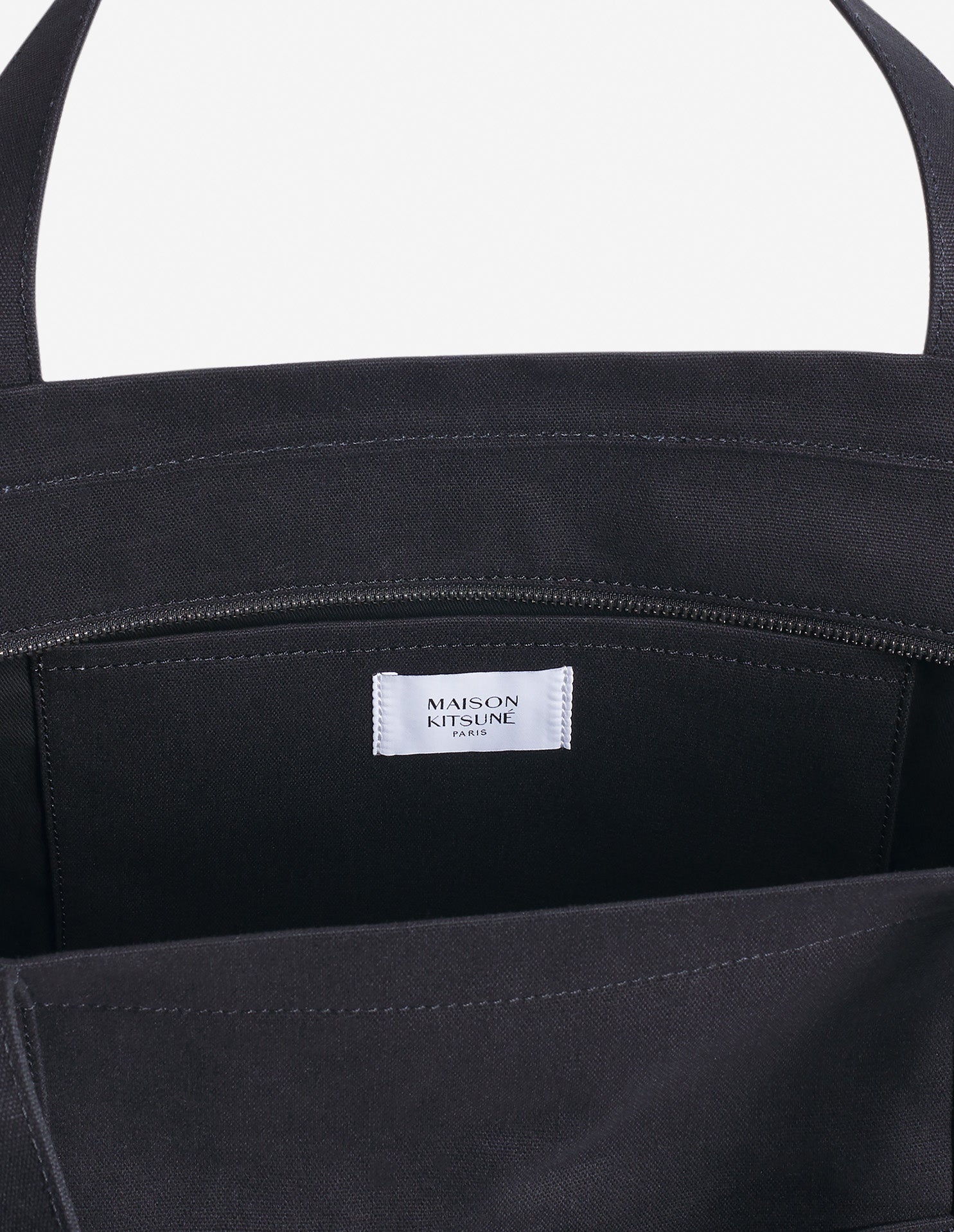 Fox head large shopping bag - Black