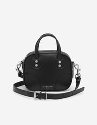 Embossed leather bag - Black