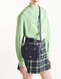 Sac Boogie en cuir - Navy