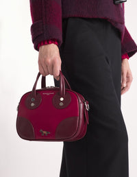 Leather Boogie bag - Redstar Winterberry