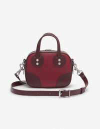 Leather Boogie bag - Redstar Winterberry