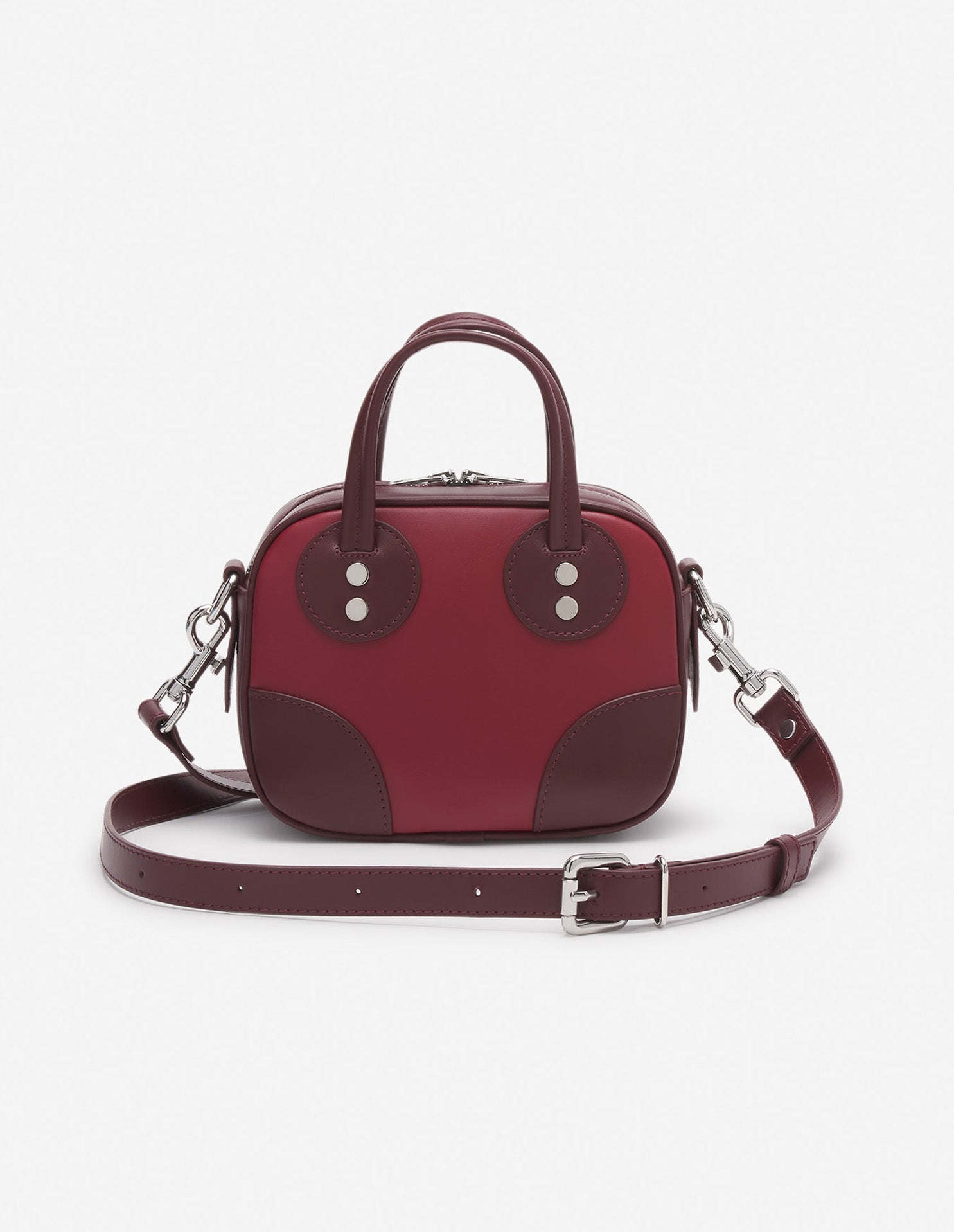 Leather Boogie bag - Redstar Winterberry