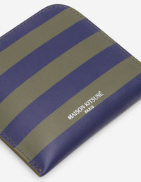 Leather neck wallet - Ink Khaki Rugby