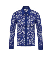 Chemise Lys en dentelle - Ultrablue