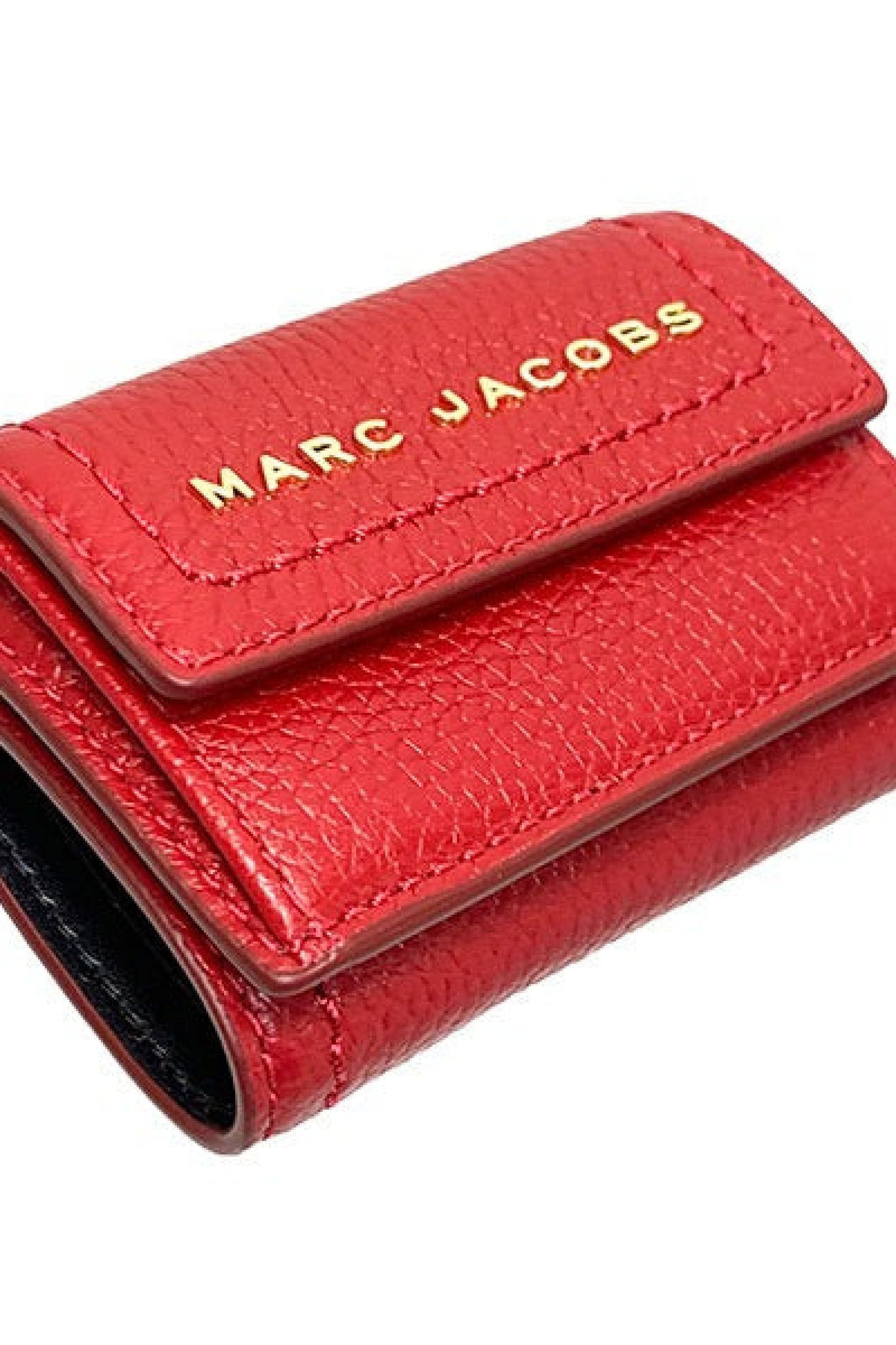 Portefeuille Petit Trifold en cuir - Savvy Red