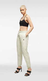 Vert Canarie Pantalon de Survêtement en Tricot pour Femme