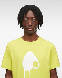 Vert Lime Tshirt en Tricot pour Homme