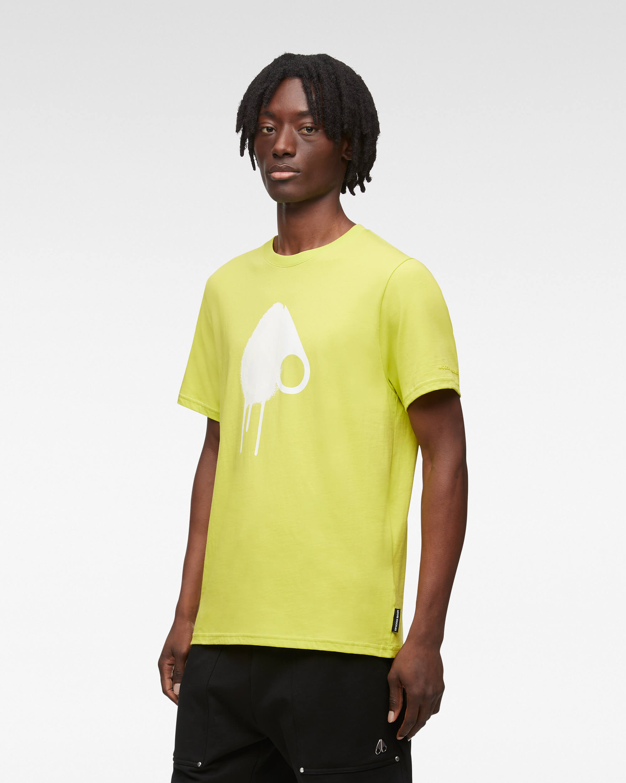 Vert Lime Tshirt en Tricot pour Homme