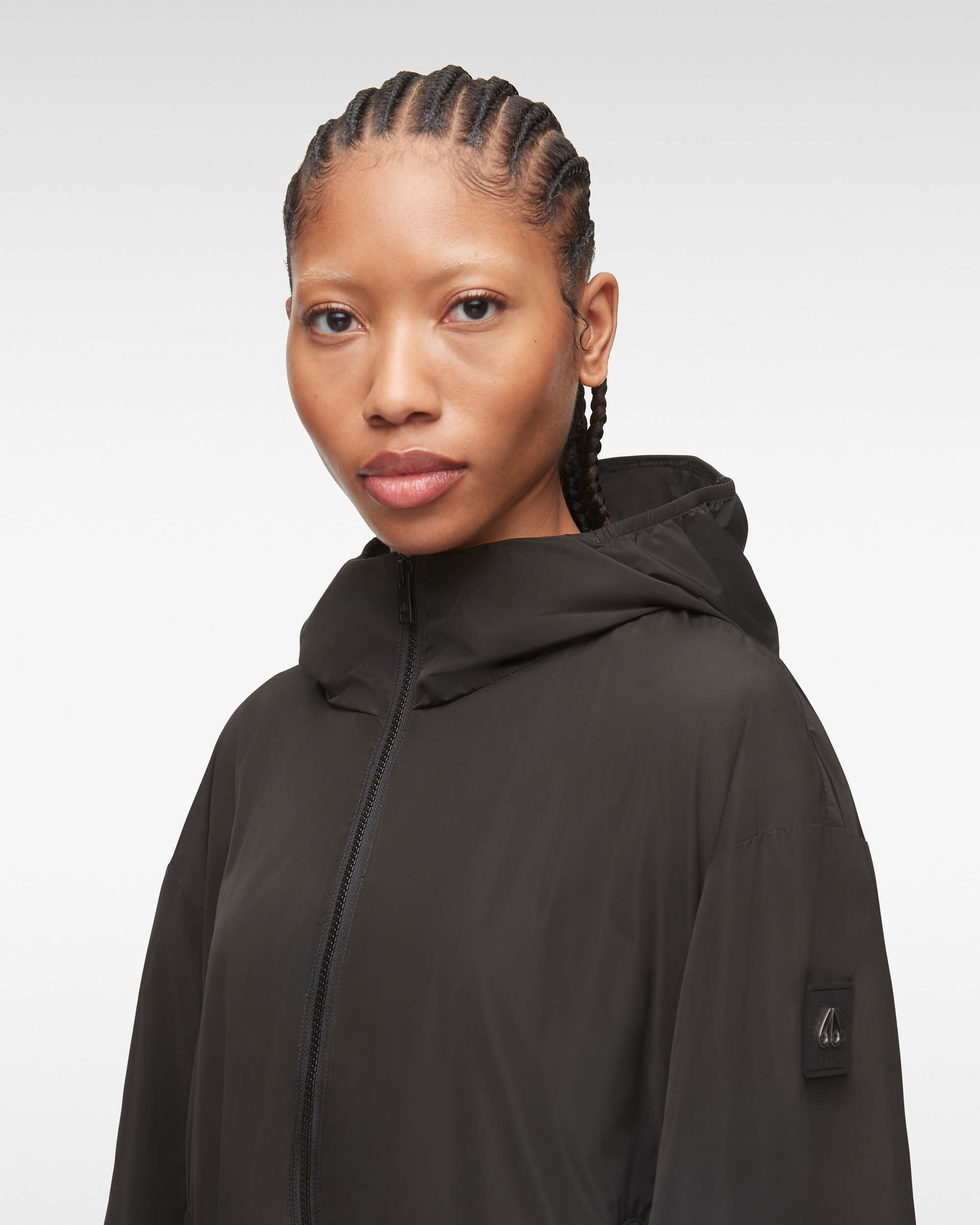 Noir Veste tissée pour Femme